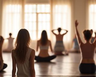 Cours de yoga collectif